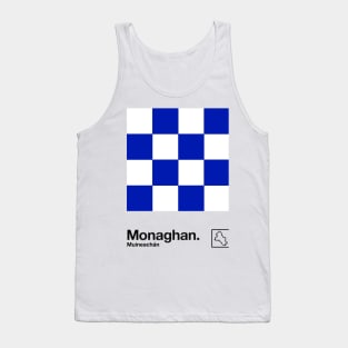 County Monaghan / Original Retro Style Minimalist Poster Design Tank Top